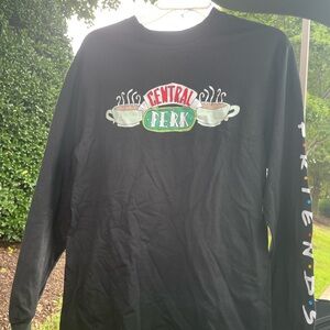 FRIENDS Black Long Sleeve Tee Classic Logo